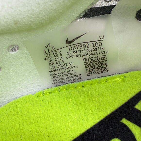 Nike ZoomX Dragonfly XC Mens Sz 11.5 White Cross Country Track Spikes DX7992-100 main image 7